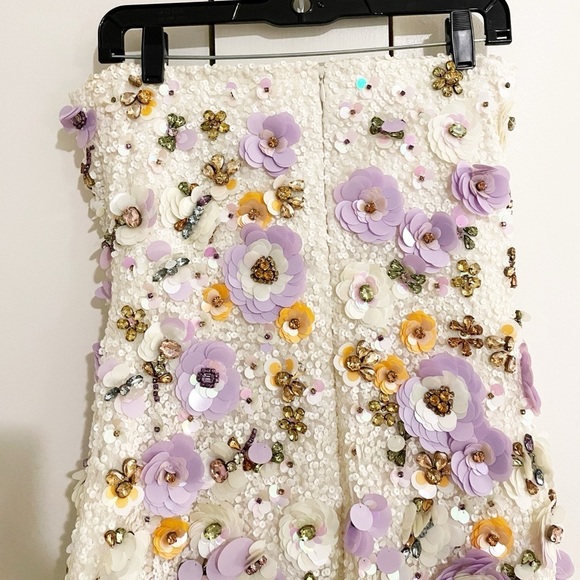 New LoveShackFancy Deja 3D Foral Embellish Dress - Picture 10 of 11